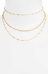 GORJANA MARGO BAR LAYERED CHOKER NECKLACE,183-108-G