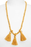 MADEWELL ROPE & TASSEL NECKLACE,H8901
