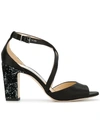 JIMMY CHOO CARRIE 85 SANDALS,CARRIE85TNK12773126