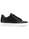 BLACK DIONISO PEBBLED MID TOP SNEAKERS,STCERVO12781714