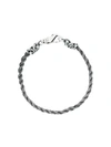 EMANUELE BICOCCHI THIN BRAIDED BRACELET,RLCB3R12278650