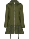 MONCLER ALNE FRILL HOODED JACKET,4960380549MW12503987