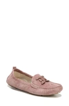 Sam Edelman Farrell Moccasin Loafer In Dusty Rose Suede