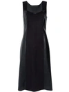 ALCAÇUZ ALCAÇUZ CUBANO MIDI DRESS - BLACK,GD36077PP12595861