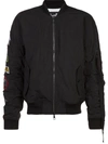 Haculla Pray For Revolution Bomber Jacket In Black
