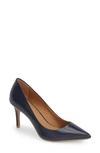 Calvin Klein 'gayle' Pointy Toe Pump In Navy/ Navy
