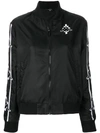 MARCELO BURLON COUNTY OF MILAN MARCELO BURLON COUNTY OF MILAN KAPPA BOMBER JACKET - BLACK,CWEH001R18682017100112803031