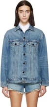 ALEXANDER WANG Blue Denim Oversized Daze Jacket