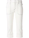 CHLOÉ CROPPED HIGH-RISE TROUSERS,CHC18UDP1115212809356