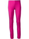 P.a.r.o.s.h Fitted Ankle Length Trousers In Pink & Purple