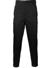 NEIL BARRETT TAPERED TAILORED TROUSERS,BPA376E02411987354