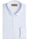 BURBERRY SLIM FIT STRIPED DOBBY COTTON SHIRT,800011012796929