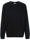 Sunspel Cotton Loopback Sweatshirt In Black