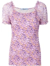 BLUMARINE floral short-sleeve blouse,121312679871