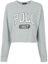 POLO RALPH LAUREN POLO RALPH LAUREN CROPPED LOGO SWEATSHIRT - GREY,21169737812802622