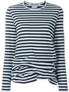 COMME DES GARÇONS COMME DES GARÇONS ruffle hem Breton top,RAT01812795047