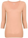 MAJESTIC DEEP V-NECK TOP,E18011412797422