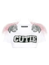 MARCO BOLOGNA MARCO BOLOGNA CUTIE FEATHER CROP TOP - WHITE,S18MTS709BPC12825413