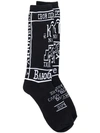 KTZ Church patterned socks,SS18SOCK04M12751984