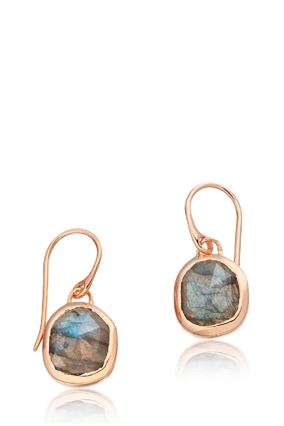 Monica Vinader Siren Semiprecious Stone Drop Earrings In Blue