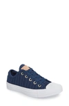 Converse Women's Chuck Taylor Ox Satin Casual Sneakers From Finish Line In Navy/ Tan