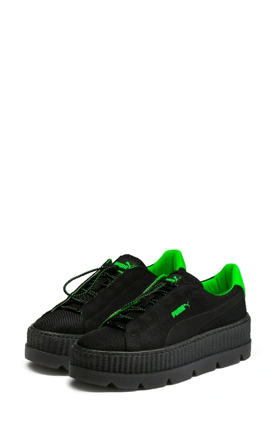 Fenty X Puma Women's Fenty X Rihanna Cleated Creeper Casual Shoes, Green/black