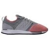 NEW BALANCE MEN'S 247 CASUAL SHOES, PINK/GREY - SIZE 11.0,2352455
