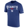 NIKE MEN'S NEW YORK GIANTS NFL LEGEND STAFF T-SHIRT, BLUE,5549541