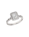 BLOOMINGDALE'S DIAMOND EMERALD-CUT ENGAGEMENT RING IN 14K WHITE GOLD, 0.50 CT. T.W. - 100% EXCLUSIVE,977831212EG0