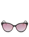 Marc Jacobs Women's Mirrored Cat Eye Sunglasses, 54mm In Black