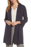 EILEEN FISHER SIMPLE LONG CARDIGAN,S8SYW-K4452M