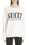 GUCCI FELTED COTTON JERSEY SWEATSHIRT,517139X3M10