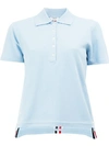 Thom Browne Signature Stripe Polo Shirt In Blue