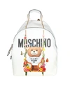 Moschino Teddy Backpack With Floral Print And White Color