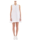 MSGM WHITE FABRIC DRESS,10534029