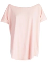 Faith Connexion Ny Boat Neck T-shirt In Baby Pink