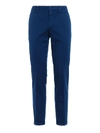 Prada Straight-leg Trousers In Vwu Dark Cerulean