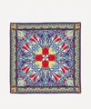 Liberty London Ianthe 70 X 70cm Silk Twill Scarf In Red