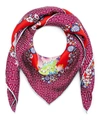 LIBERTY LONDON CHRISTELLE 90 X 90 SILK TWILL SCARF,437248