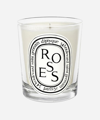 Diptyque Roses Mini Scented Candle 70g In White