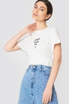 CHEAP MONDAY Crop Top Mirror Logo Grey