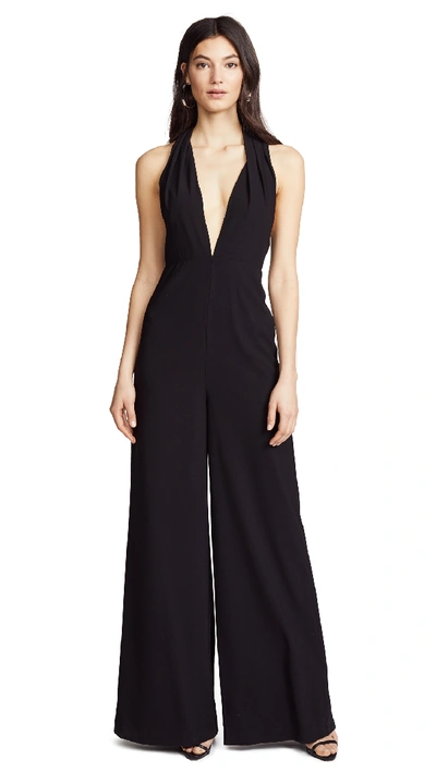 Halston heritage cheap black jumpsuit