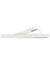 Dsquared2 Logo Rubber Flip Flops In White