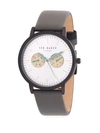 TED BAKER Stainless Steel and Leather-Strap Watch,0400097876014