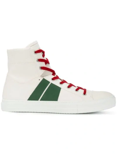 Amiri Sunset Canvas High-top Trainers In Bianco