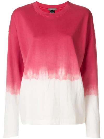 Suzusan Dip Dye Long-sleeve T-shirt In Pink