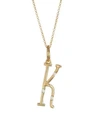 DEVON WOODHILL Character Letters Diamond & Gold K Pendant Necklace
