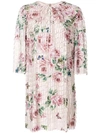 DOLCE & GABBANA FLORAL PRINT FRINGE STYLE DRESS,F67Z4TFSMJT12680826