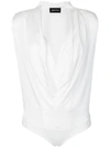 ANDREA YA'AQOV ANDREA YA'AQOV COWL NECK BODY - WHITE,18WSAN4512803446