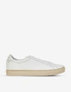 GIVENCHY MENS WHITE KNOT LEATHER LACE-UP TRAINERS 9,5106-10004-6251010109